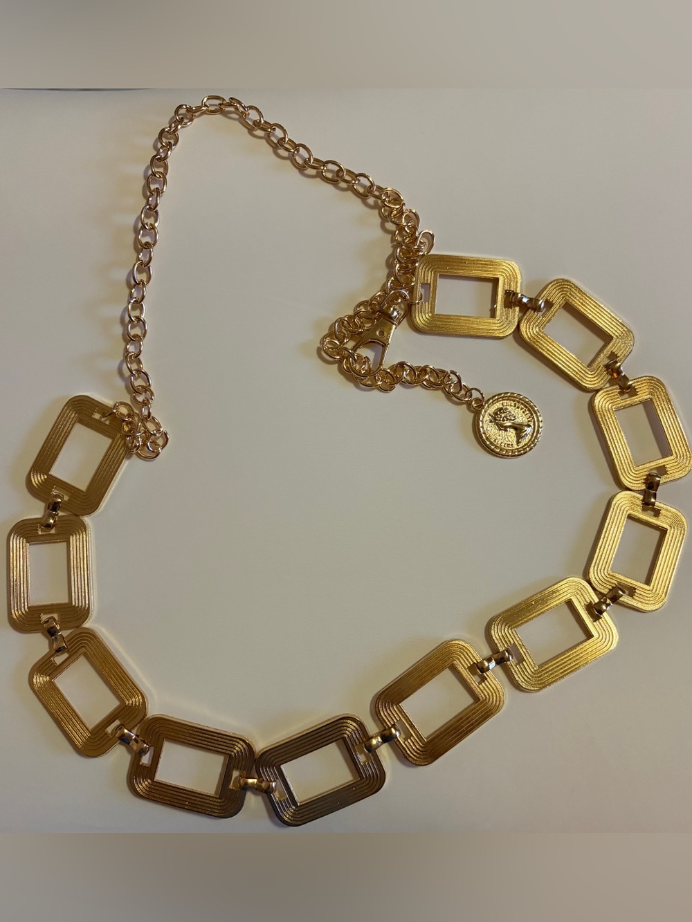Gold-Tone Geometric Link belts - Women Jewelry